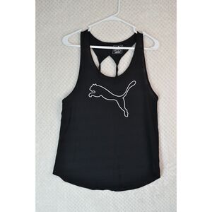 Puma Women's Medium Black Active Graphic Tank Top